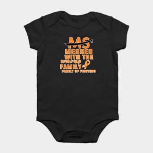 MS Messed With Wrong Family Baby Bodysuit